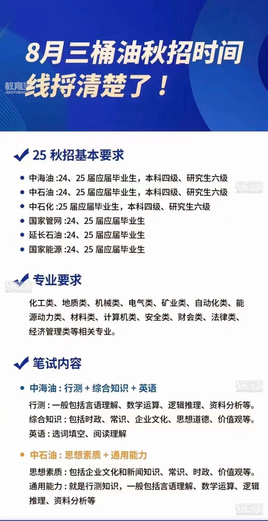 2025年中石油股票_央企校招时间表_石油化工企业秋招信息