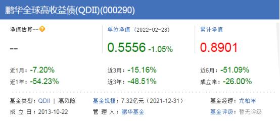 QDII债券基金风险_鹏华基金美债亏损_鹏华高收益债美元现汇