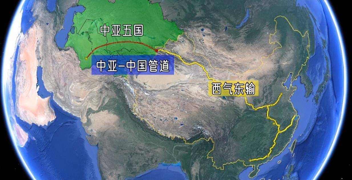 中亚天然气管道中巴油气管道_中国五大能源战略通道_中国原油管道图