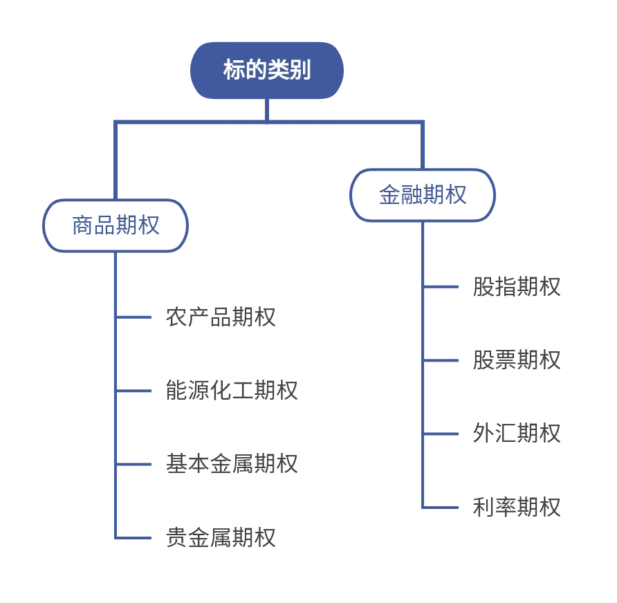 金融期权商品期权_金融期权基础知识答案_期权标的资产类别