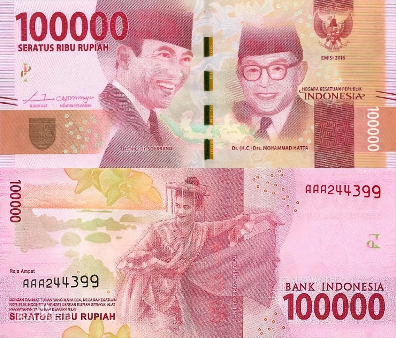 世界各国币种图片大全_越南盾_印度尼西亚卢比