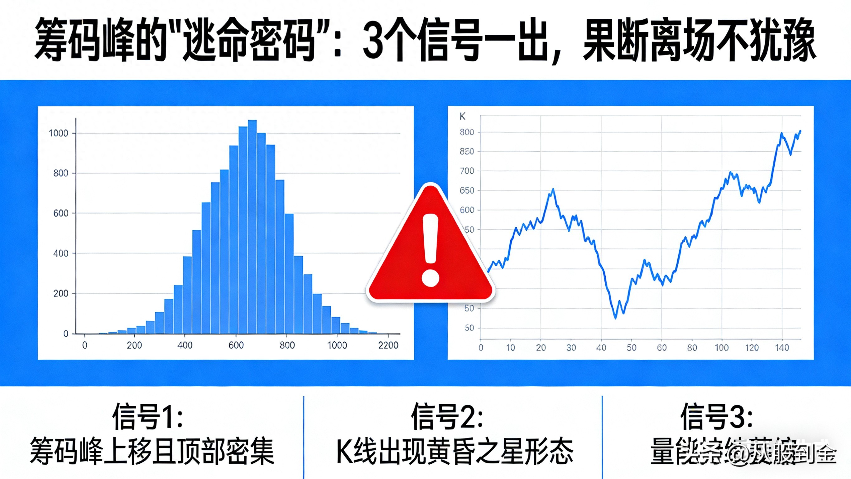 筹码峰突破后的股票_筹码峰识别主力出货信号_高位单峰密集巨量阴线信号