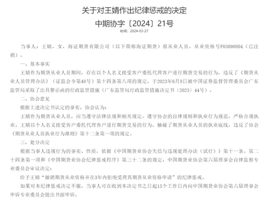 福州期货从业证申请_期货从业人员纪律惩戒_期货从业人员违规行为处罚