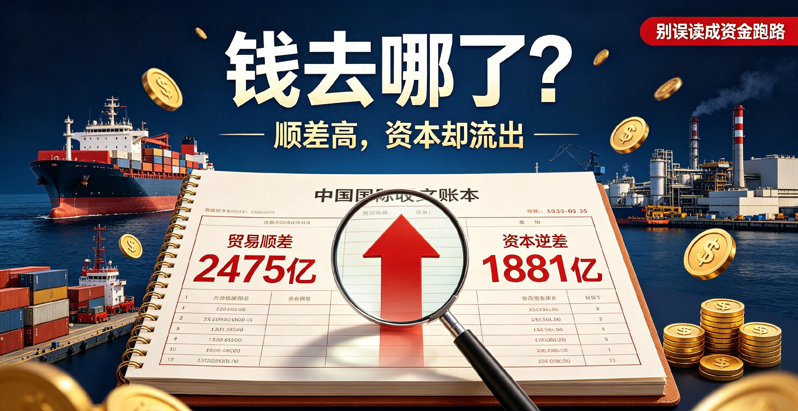 国际收支顺差资本逆差_货物贸易顺差资本金融账户逆差_国际收支和外汇储备图表