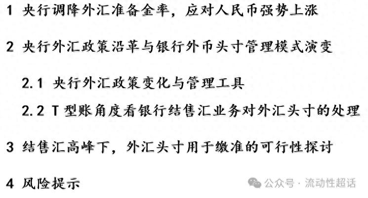 央行调降外汇准备金率_即期外汇交易课件_银行外汇头寸管理